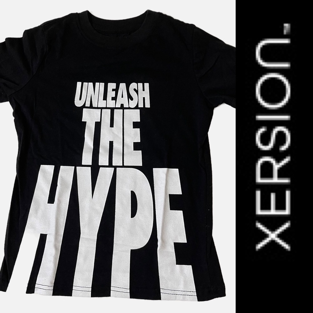 XERSION Kid’s Black Short Sleeve Graphic Tee - XS (6/7)